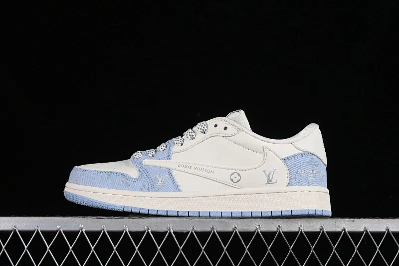All categories Air Jordan Jordan series basketball shoes Air Jordan 1 Low High-end customized low-top sneakers Travis Scott x Fragment Design x Jordan Air Jordan 1 Low OG SP AJ1 Joe 1 LV Peacock Blue Low-top cultural casual sneakers LJ5188-003